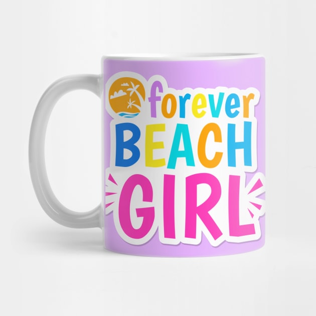 Forever beach girl by BrightLightArts